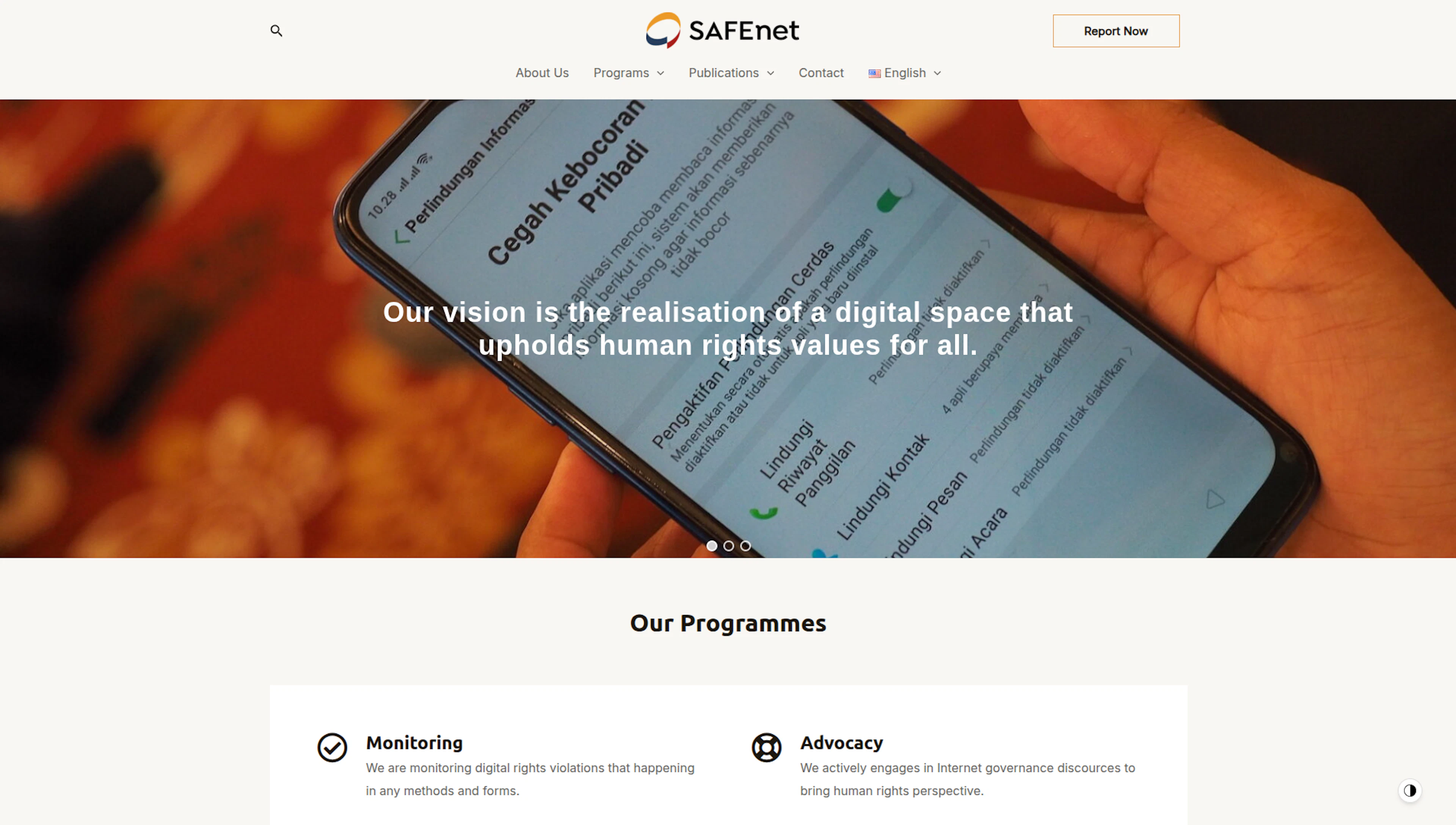 SAFEnet screenshot